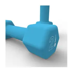 GENERICO - Par mancuernas 2kg hexagonales neopreno