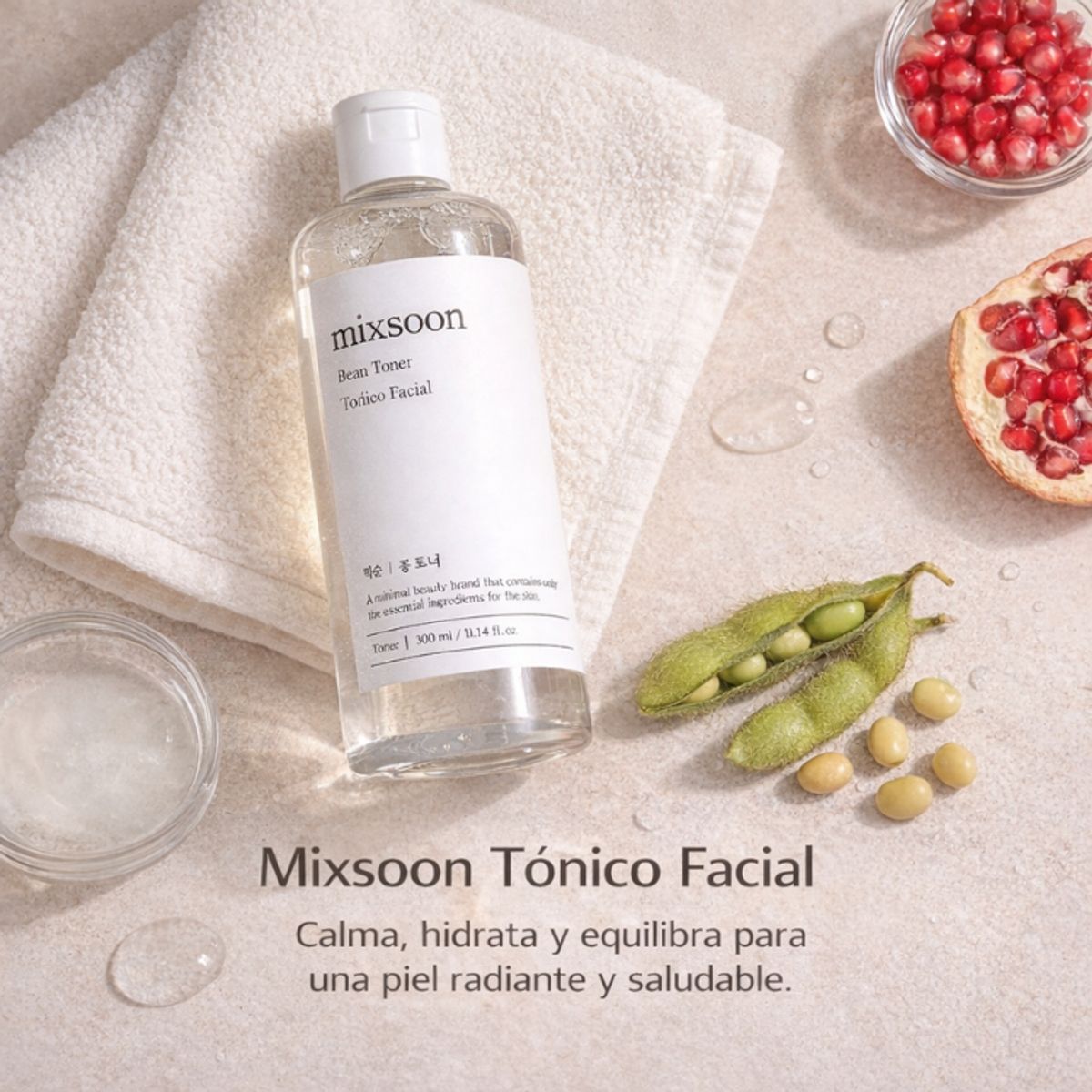 MIXSOON - Tónico Facial Mixsoon Ligero Hidratante Bean Tone 300ml