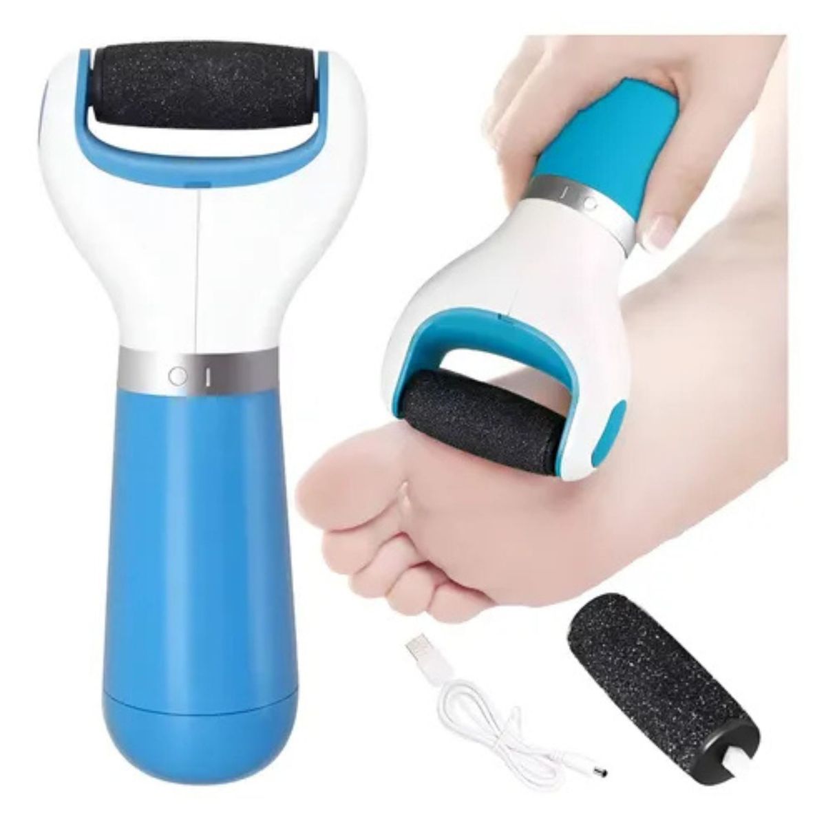 MOVI - REMOVEDOR DE CALLOS CON MANGO Y 1 REPUESTO USB