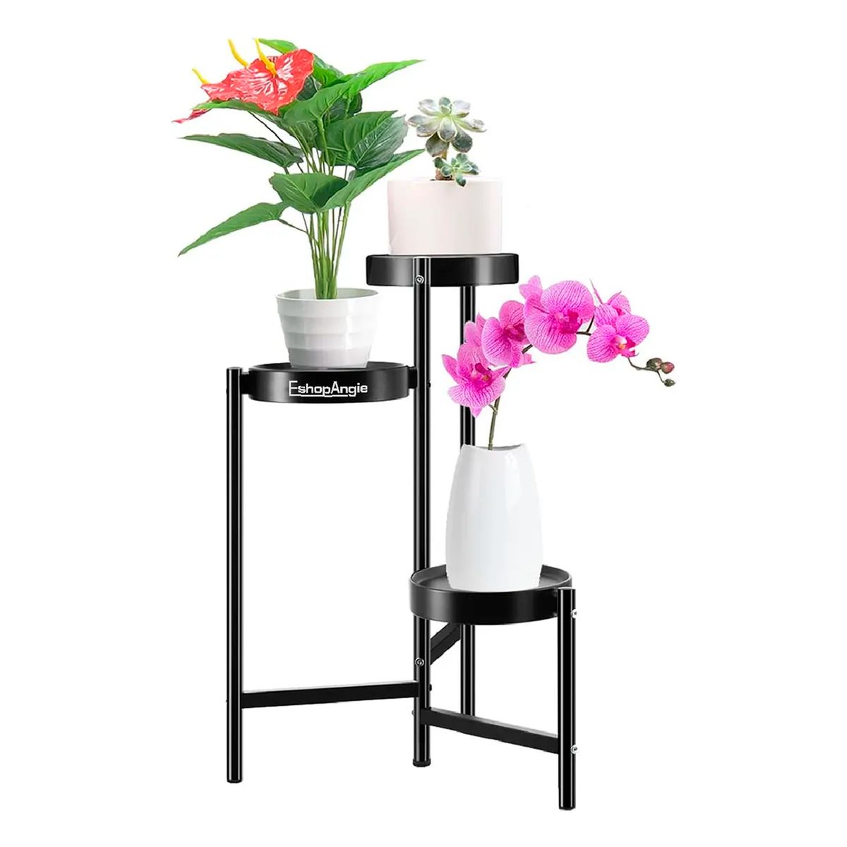 OFERTABKN - Organizador Pedestal 3 Niveles Porta Macetero Metal