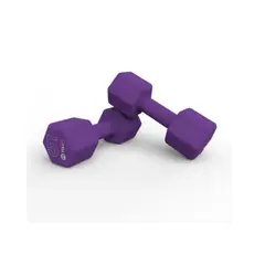 GENERICO - Par mancuernas 5kg hexagonales neopreno