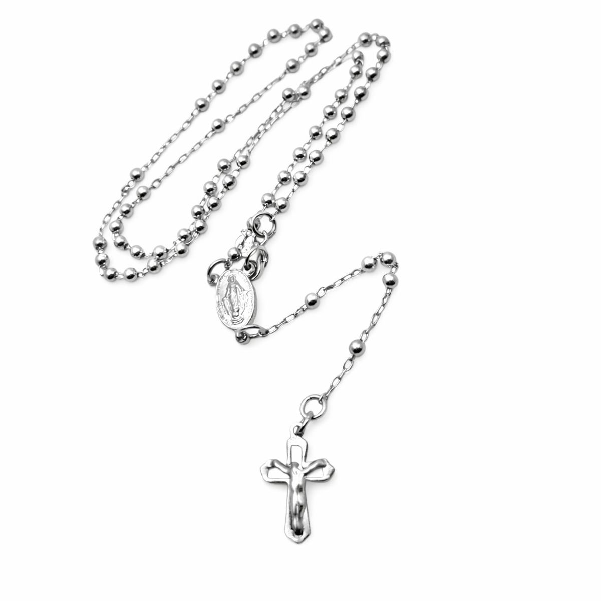 JOYAS MYTOKE - Rosario Plata Fina 925 50cm Cadena Unisex Hombre Mujer