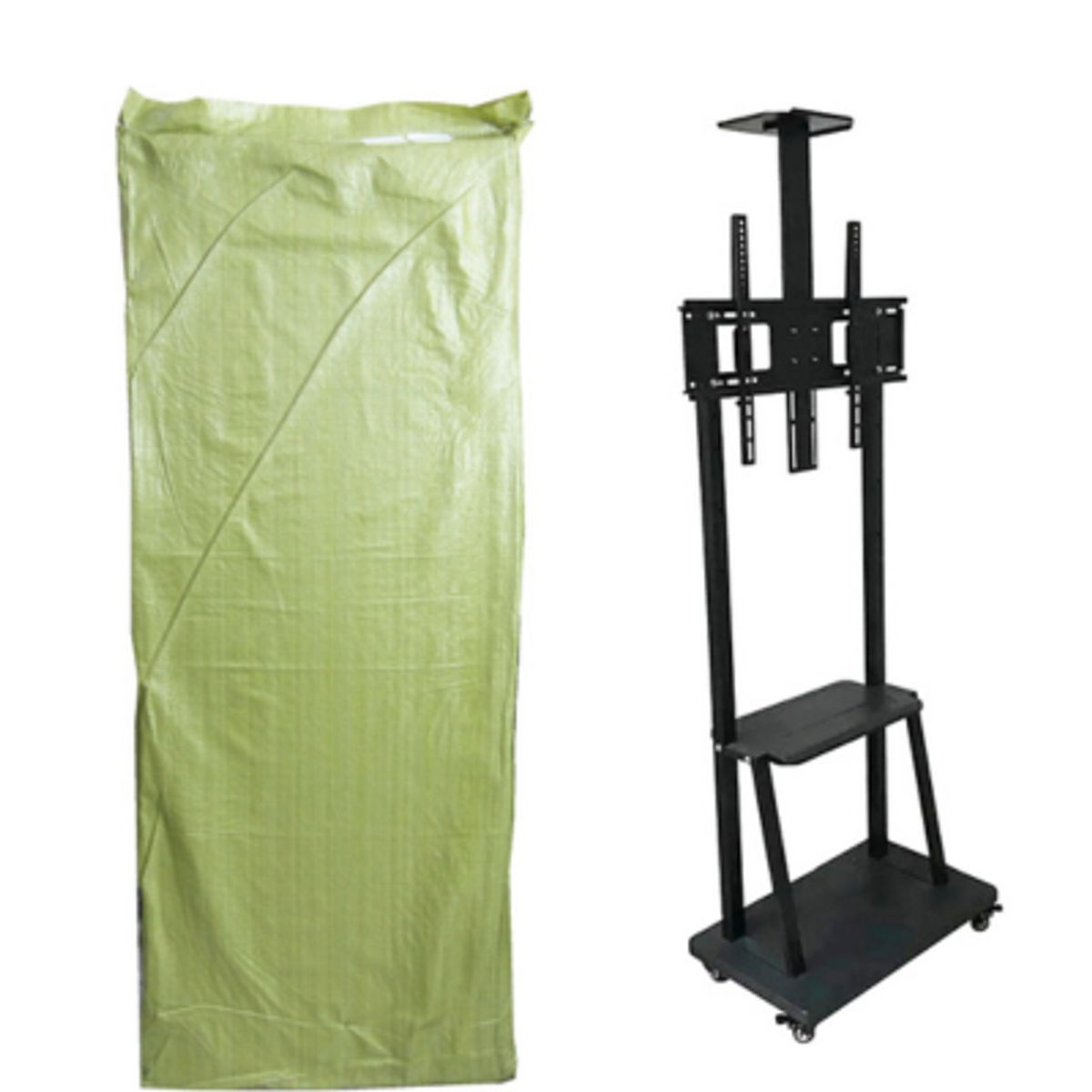 GENERICO - Soporte De TV De 40 A 75 Pulgadas, Rack Tipo Pedestal Full Con Ruedas Y Altura Maxima 2.10 Mts