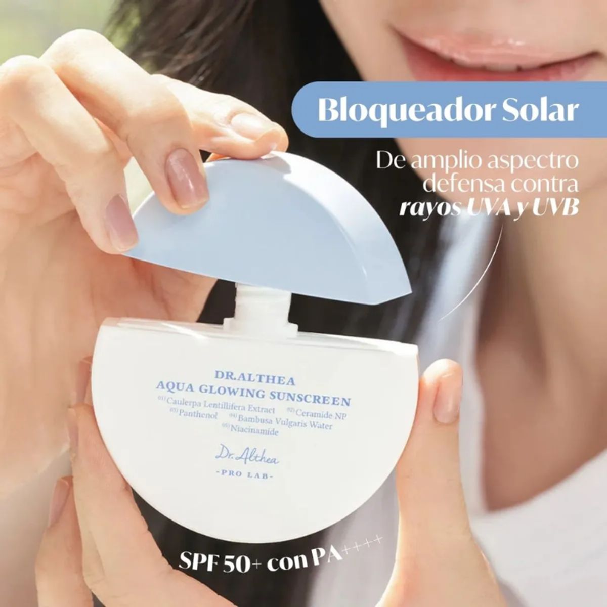 DR ALTHEA - Protector Solar Dr Althea FPS 50+ Ligero Aqua Glowing Sunscreen 45ml