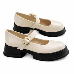 AGW - Zapato mocasín casual mujer blanco
