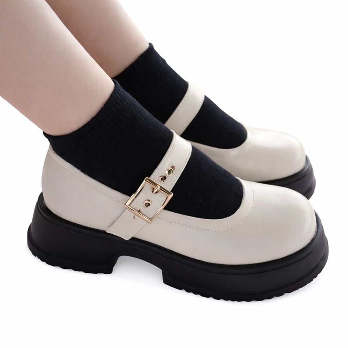 AGW - Zapato mocasín casual mujer blanco