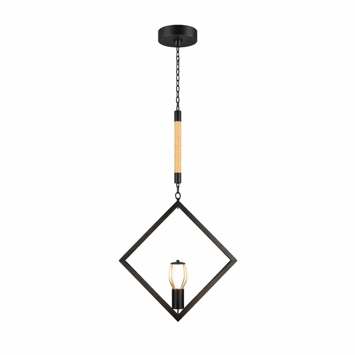SPACE - Colgante Decorativo Kraz II E27 hasta 40WNegro Ideal Living Comedor