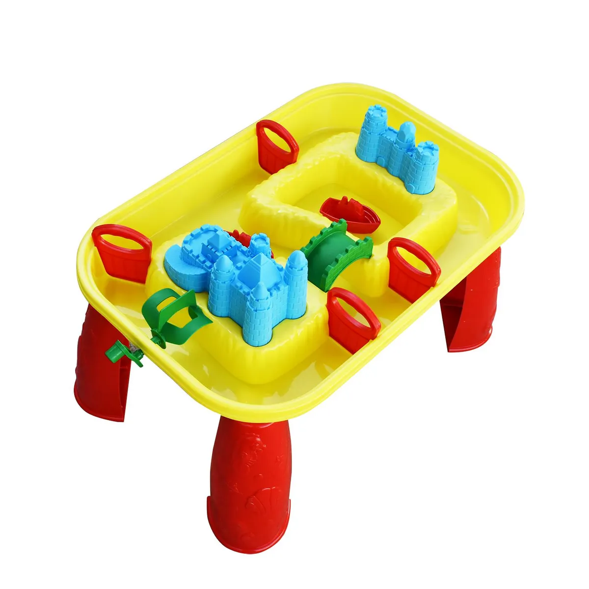 GAME POWER - Mesa de Juegos Agua y Arena 38 x 58 x 38 cm + 9 accesorios