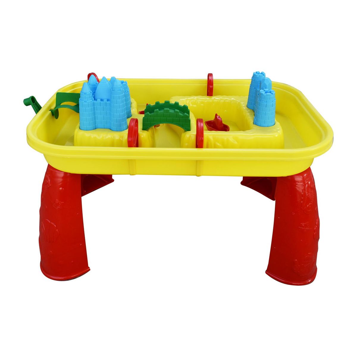GAME POWER - Mesa de Juegos Agua y Arena 38 x 58 x 38 cm + 9 accesorios