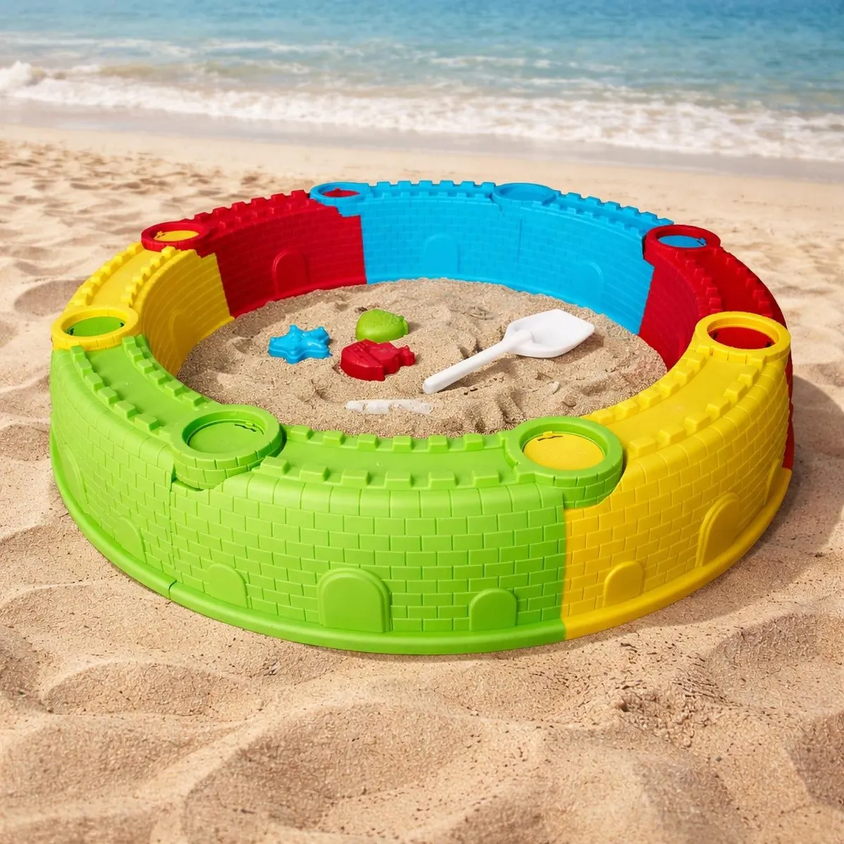 GAME POWER - Arenero Bloques Plásticos Multicolor 88x88x14,5cm Game Power