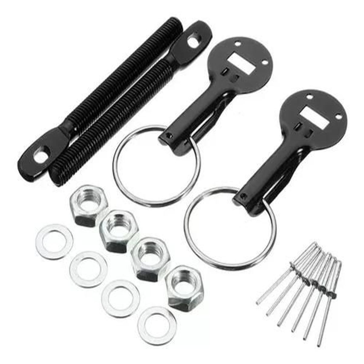 GENERICO - Seguro Capot Auto Tuning Kit Completo Universal Colores P206