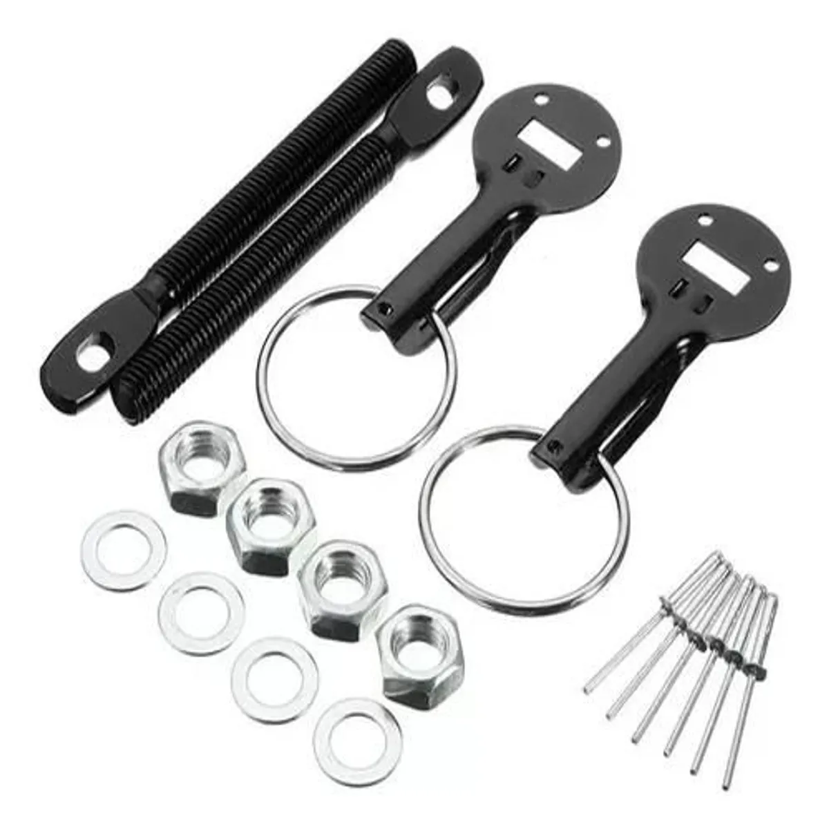 GENERICO - Seguro Capot Auto Tuning Kit Completo Universal Colores P206