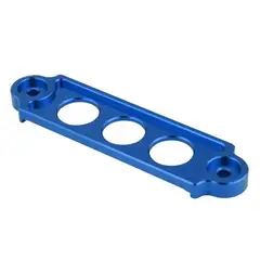 GENERICO - Soporte Sujeta Bateria Auto Aluminio Azul Tuning Universal