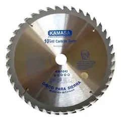 KAMASA - Discos Banco Sierra 10 Pulgadas X 40 Dientes Eje 25.4mm (km-262)
