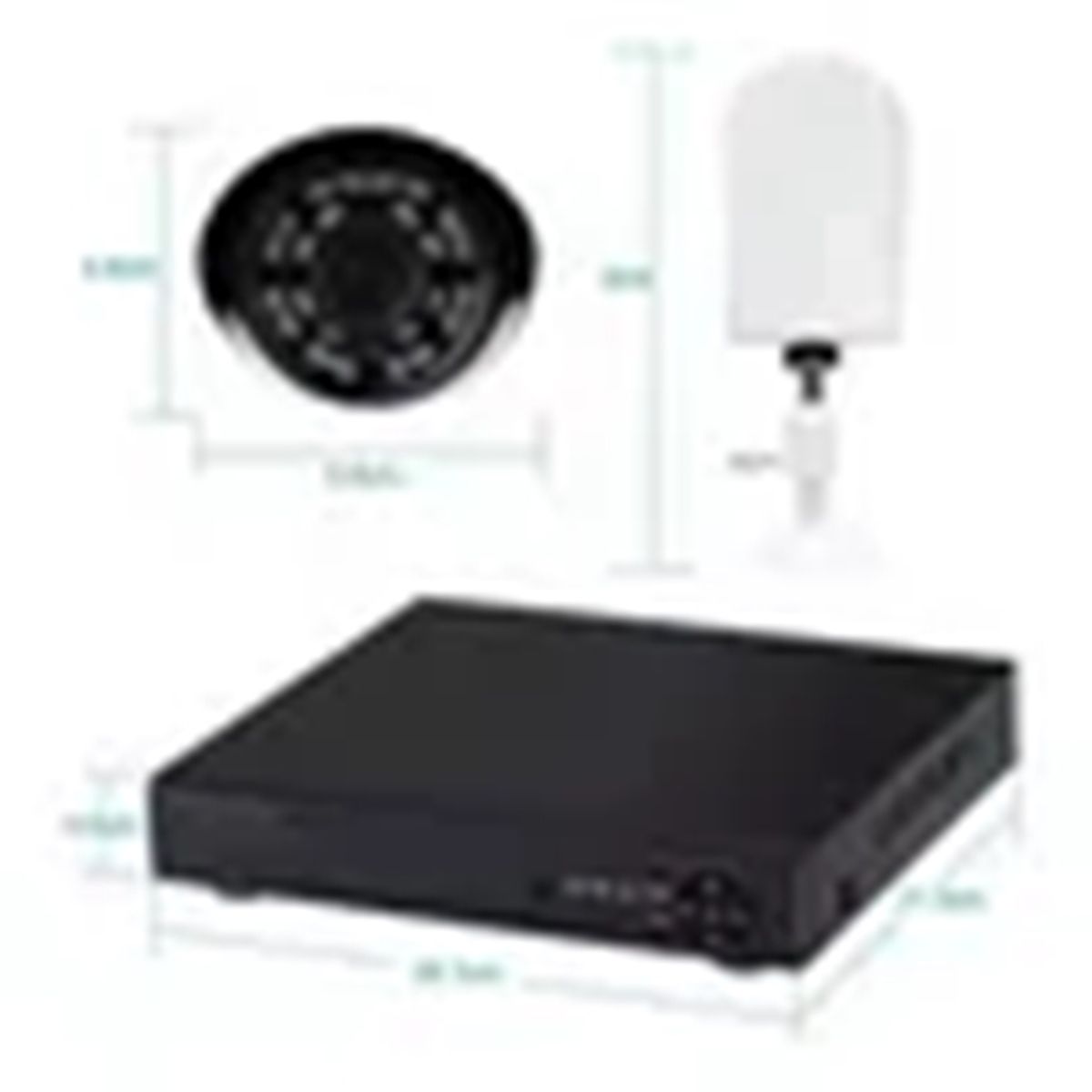 GENERICO - Kit CCTV 4 CAMARAS SEGURIDAD DVR WIFI HD1080P