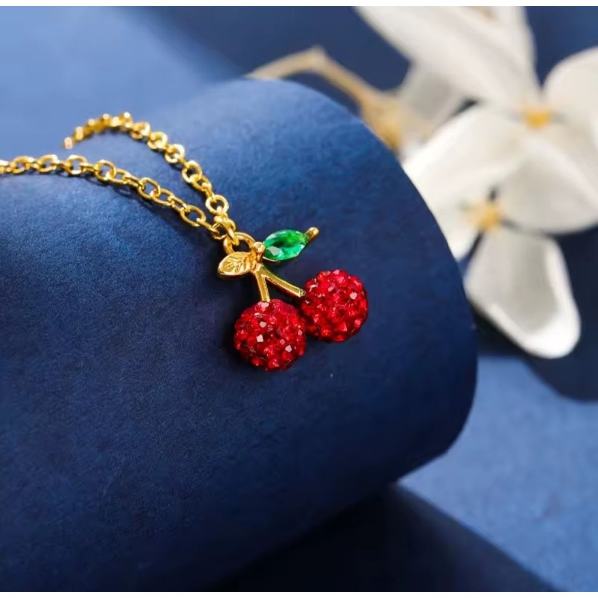 GENERICO - Collar CEREZA  acero inoxidable