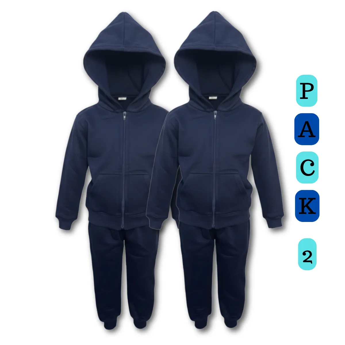 EKOL TACTICA MILITAR - Pack 2 Buzo Completo Poleron Y Buzo Niño Escolar