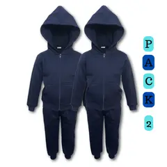 EKOL TACTICA MILITAR - Pack 2 Buzo Completo Poleron Y Buzo Niño Escolar