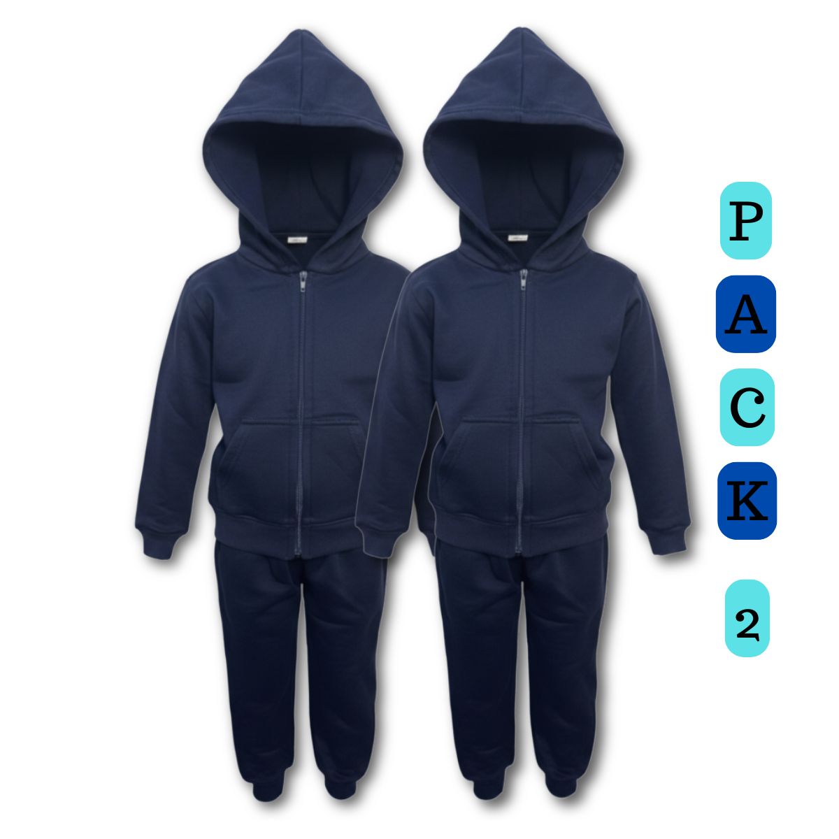 EKOL TACTICA MILITAR - Pack 2 Buzo Completo Poleron Y Buzo Niño Escolar