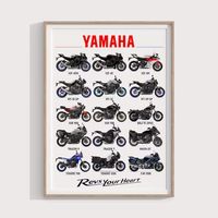 Cuadro Motos Colección Yamaha Deportivo + Marco
