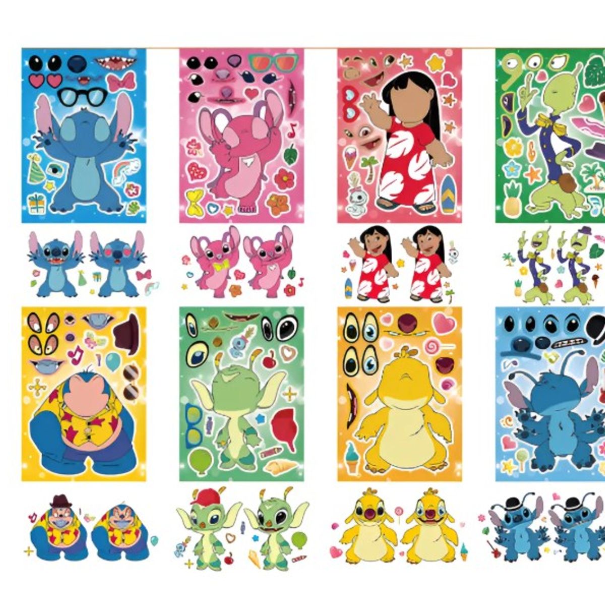 GENERICO - 8 Laminas extraterrestre Pegatinas Armarbles d2