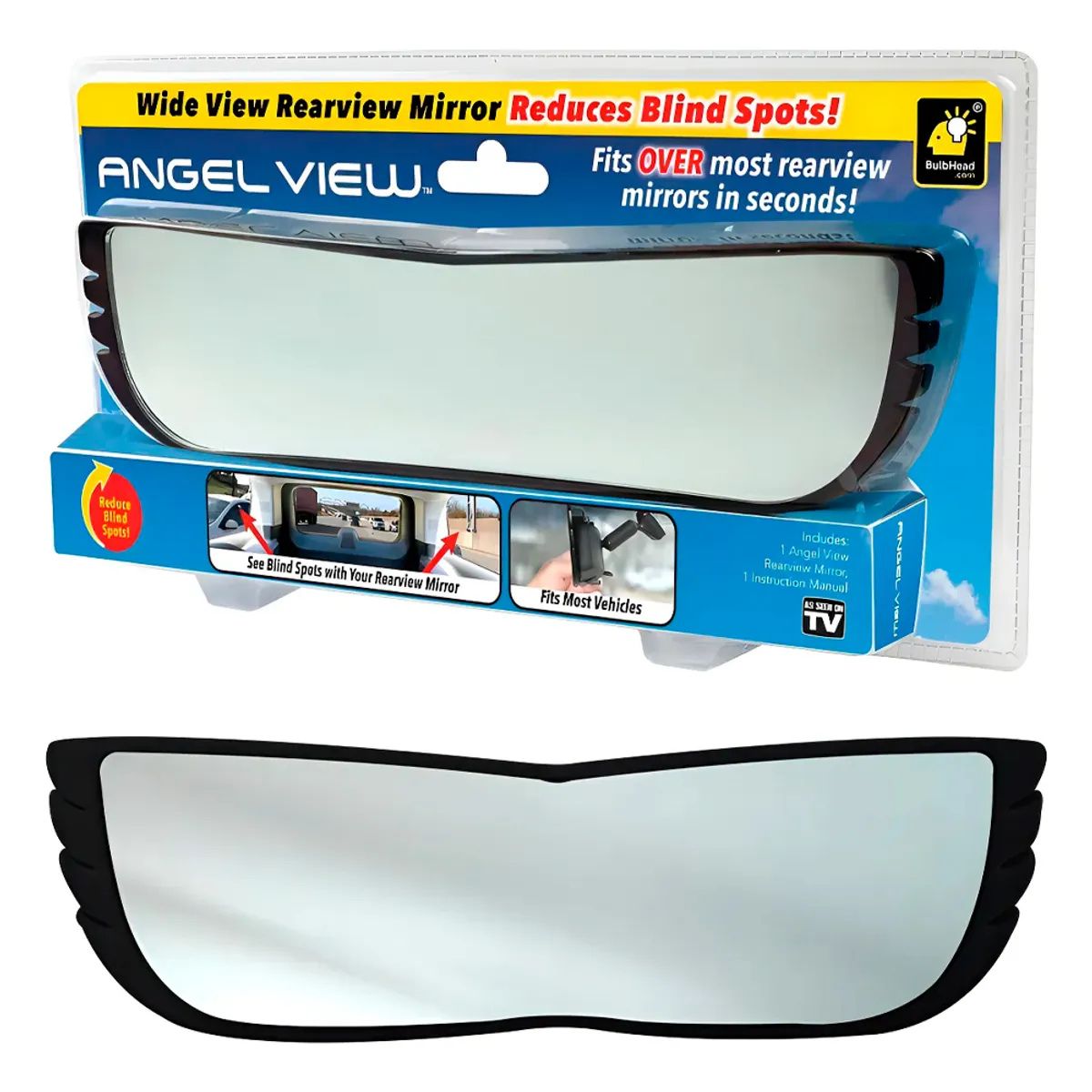 IRM - Espejo Retrovisor Gran Angular Universal Adaptable