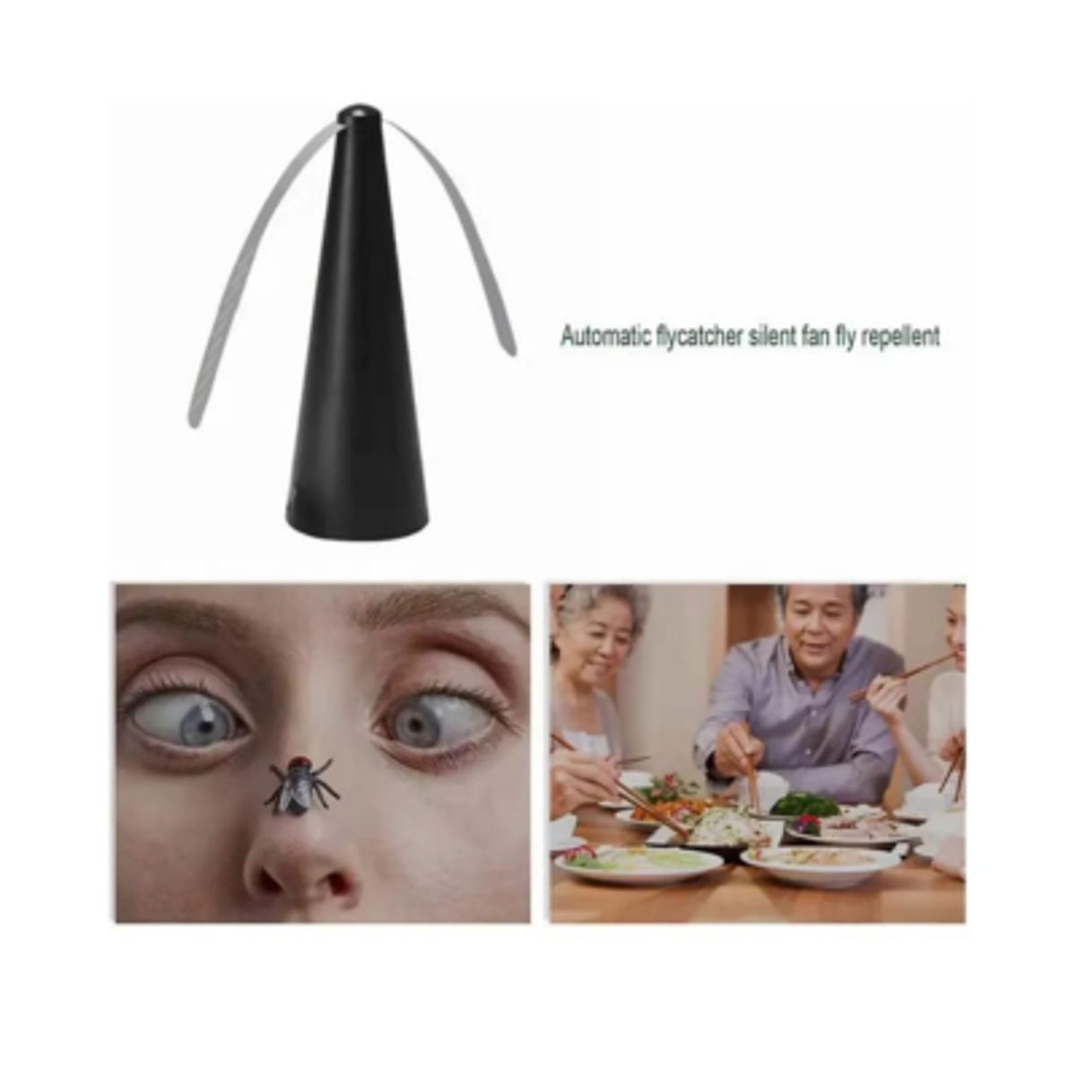 GENERICO - Pack X6 Espanta Moscas Con Helice Repelente Mosquitos Abejas