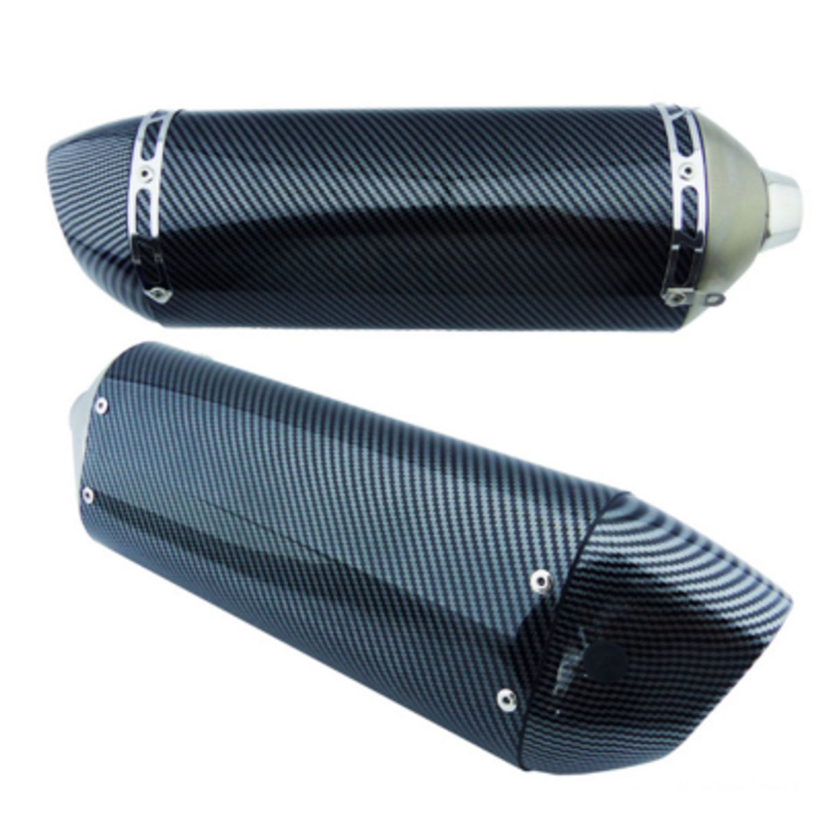 GENERICO - Tronador Para Moto Marca GPR Tipo Fibra Carbon