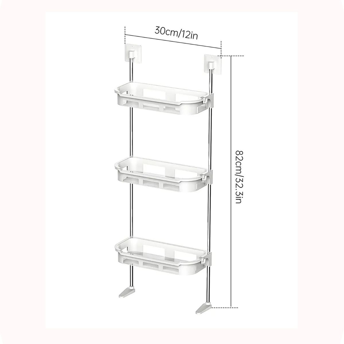GENERICO - Organizador cosméticos para baño de 3 niveles