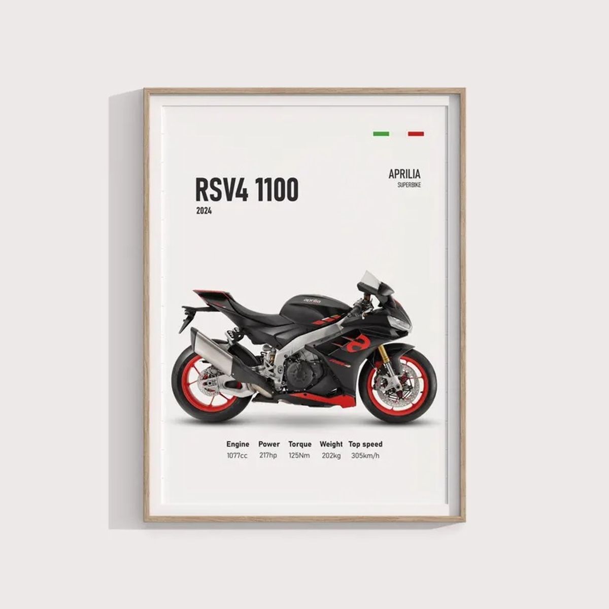 GENERICO - Cuadro Aprilia RSV4 1100 Moto GP + Marco