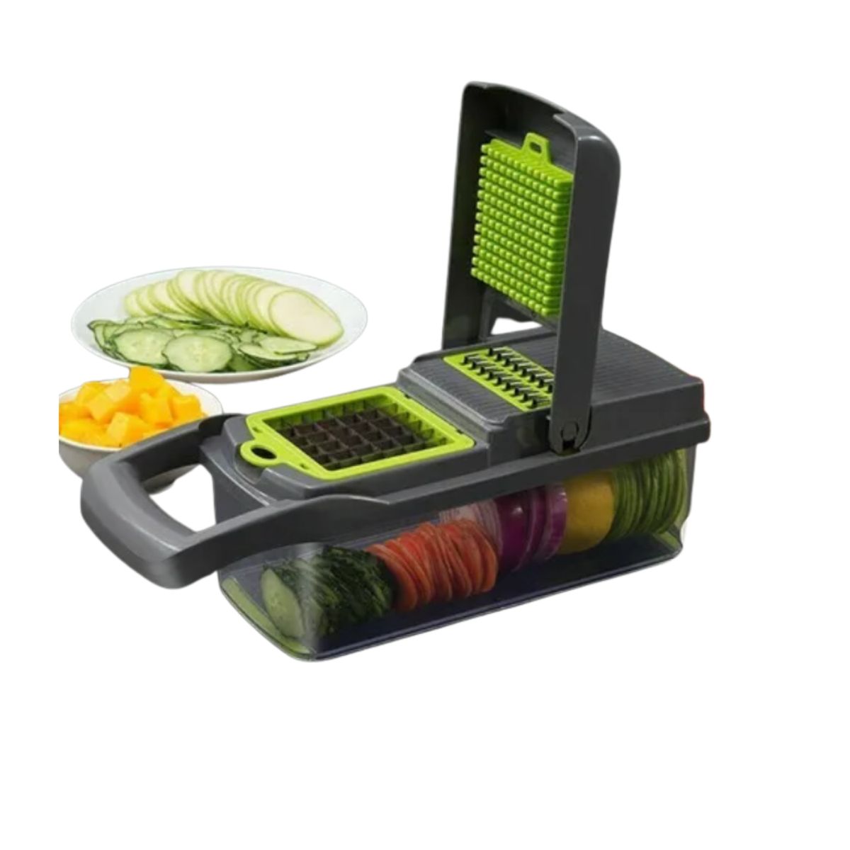 GENERICO - Picador Cortador De Verduras Frutas Rallador Alimentos 14 en 1