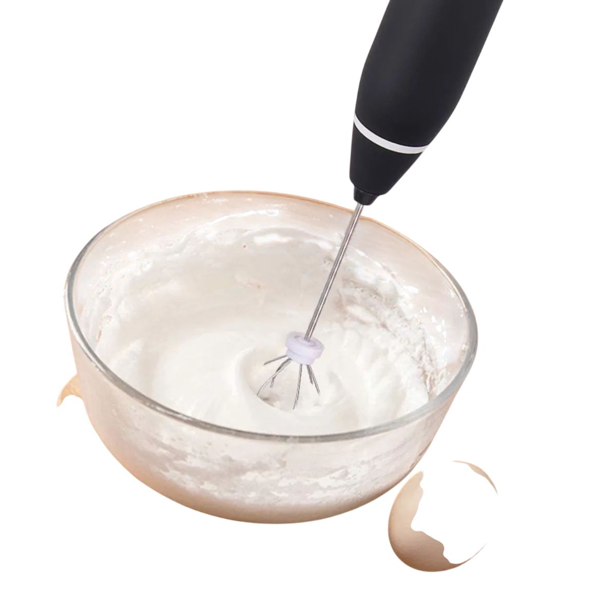 GENERICO - Mini Batidor Revolvedor De Café Y Espuma Leche  Negro