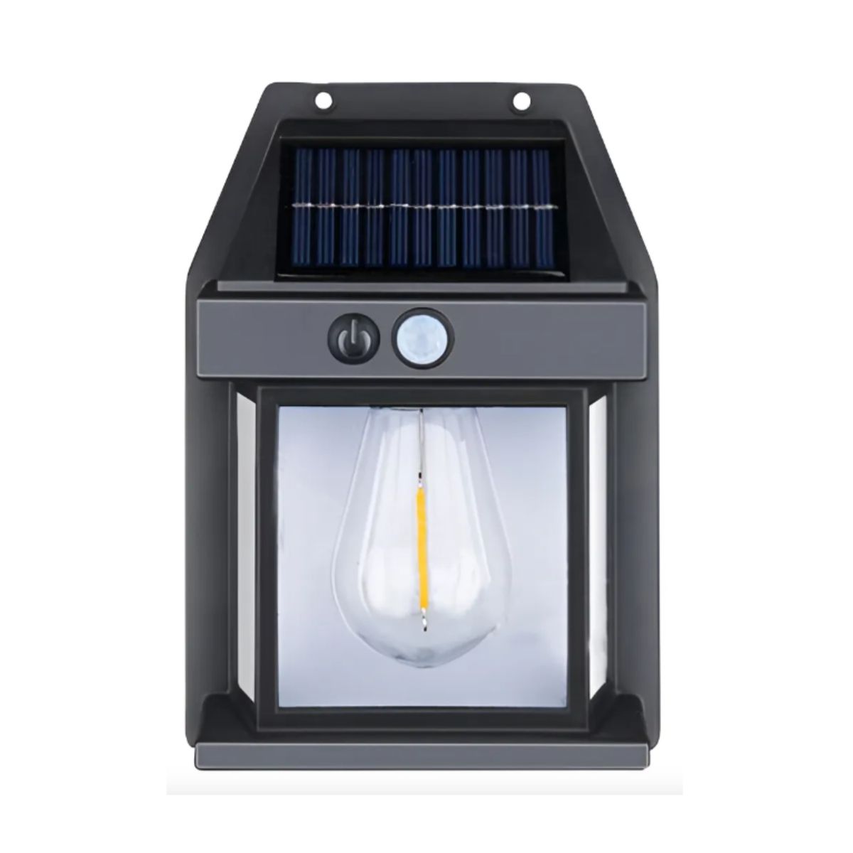 GENERICO - Pack x4 Aplique Lampara De Pared Solar Foco Con Sensor De Movimiento