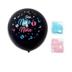 GENERICO - GLOBO PINATA CONFETTI R36 GENDER REVEAL X1 UNI