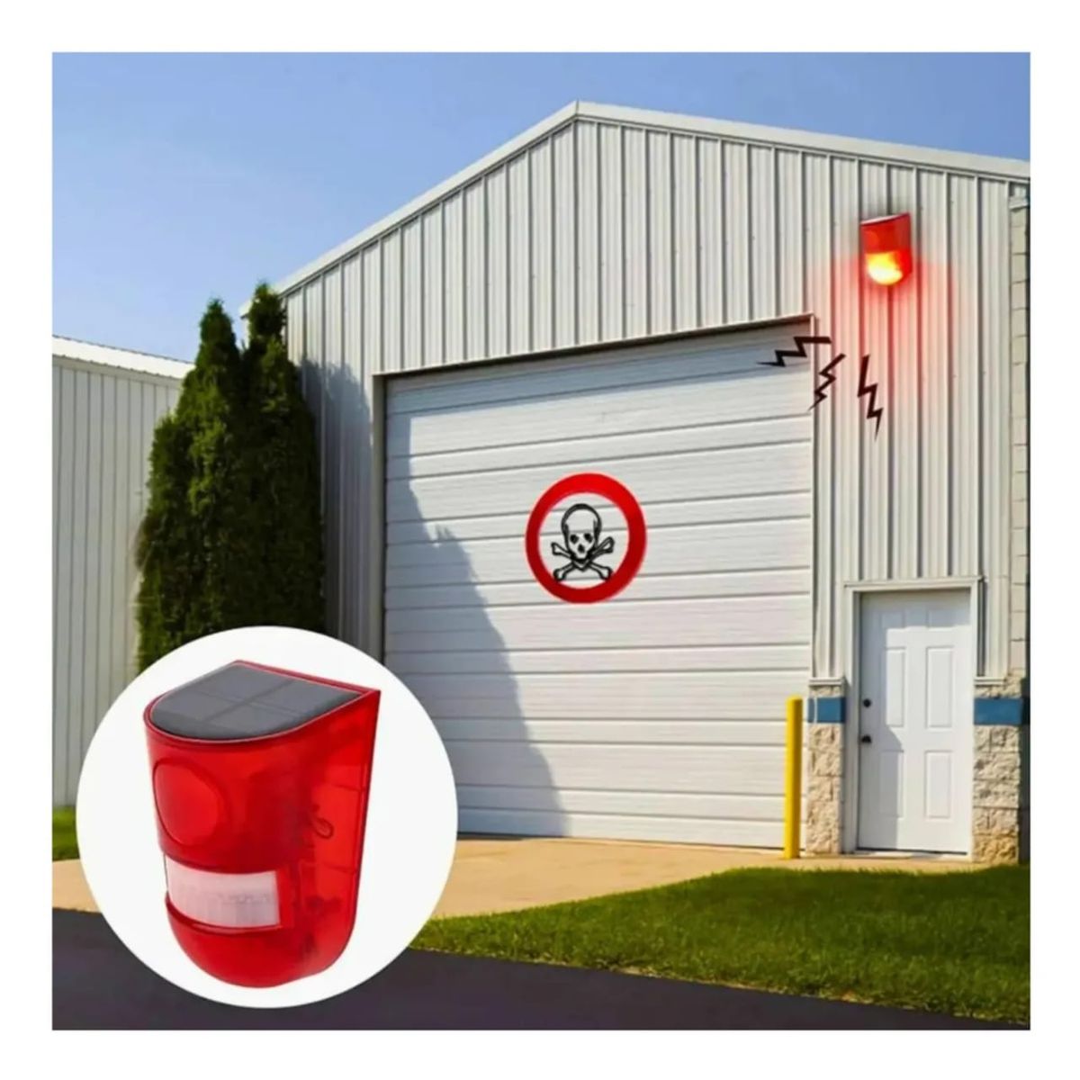 MOVI - ALARMA SOLAR CON SENSOR DE MOVIMIENTO 129 DB IMPERMEABLE