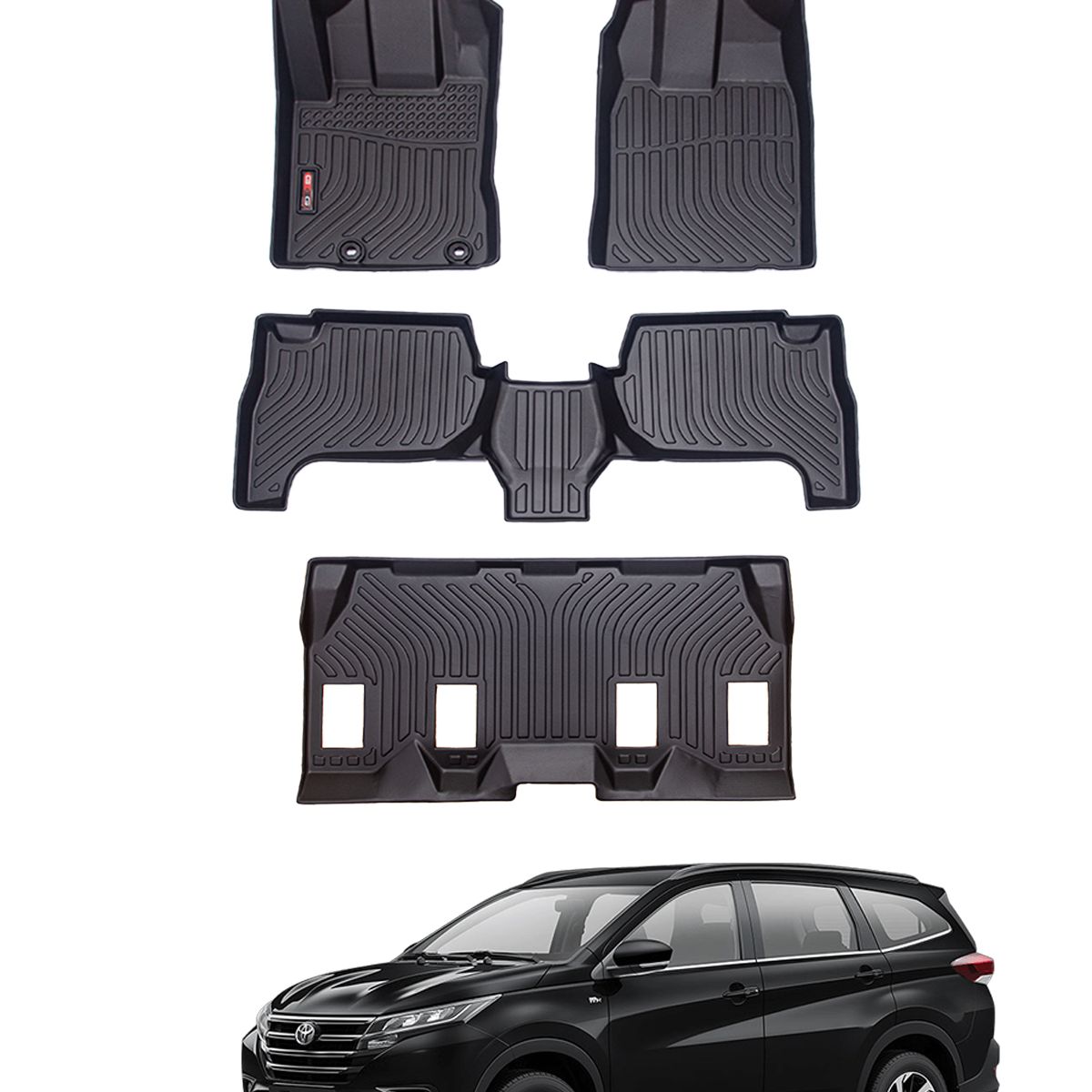 OM INDUSTRIAS PREMIUM - Piso Bandeja Calce Perfecto Toyota Rush 3 Filas 2018-2026