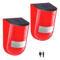 MOVI - PACK 2 ALARMA SOLAR CON SENSOR DE MOVIMIENTO 129 DB IMPERMEABLE