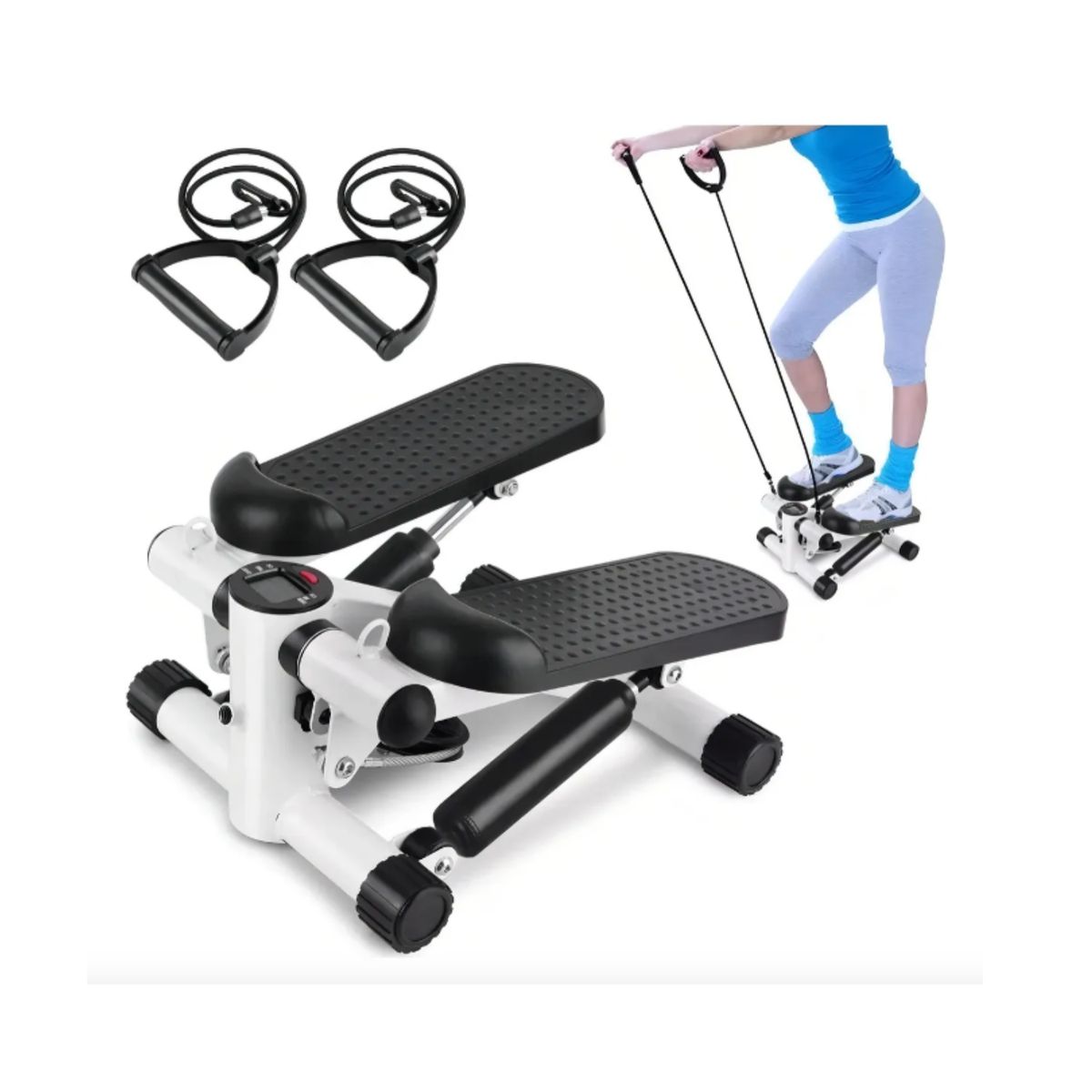 GENERICO - Máquina Escaladora Caminadora Stepper + Bandas Elásticas