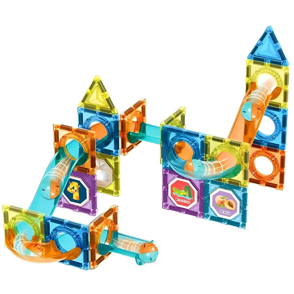 GENERICO - Set 42 Pcs Bloques Magnéticos De Construcción 3+ Años