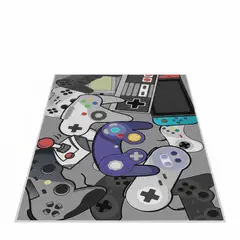GENERICO - ALFOMBRA DE NIÑO CONTROL GAMER 120X160CM ANTIDESLIZANTE WYM