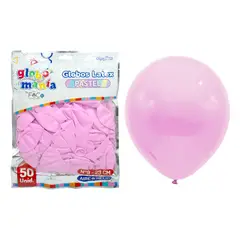 GENERICO - GLOBO 09 STANDARD PASTEL FUCSIA X50UNI
