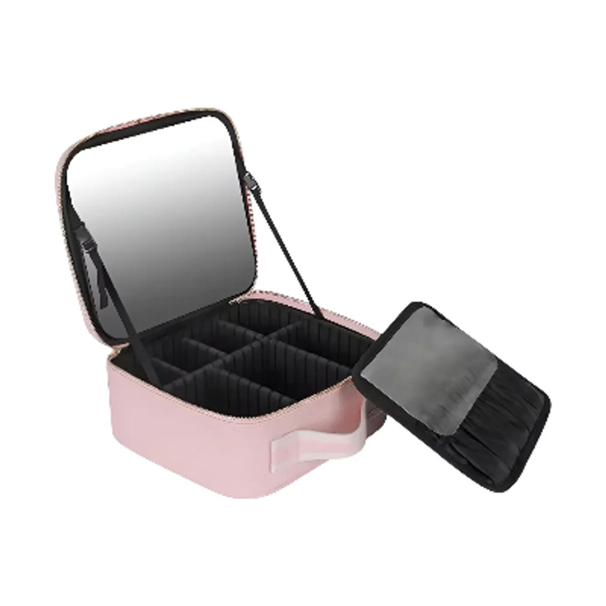 GENERICO - Estuche Cosméticos Organizador Maquillaje Brochas Espejo Led Varios