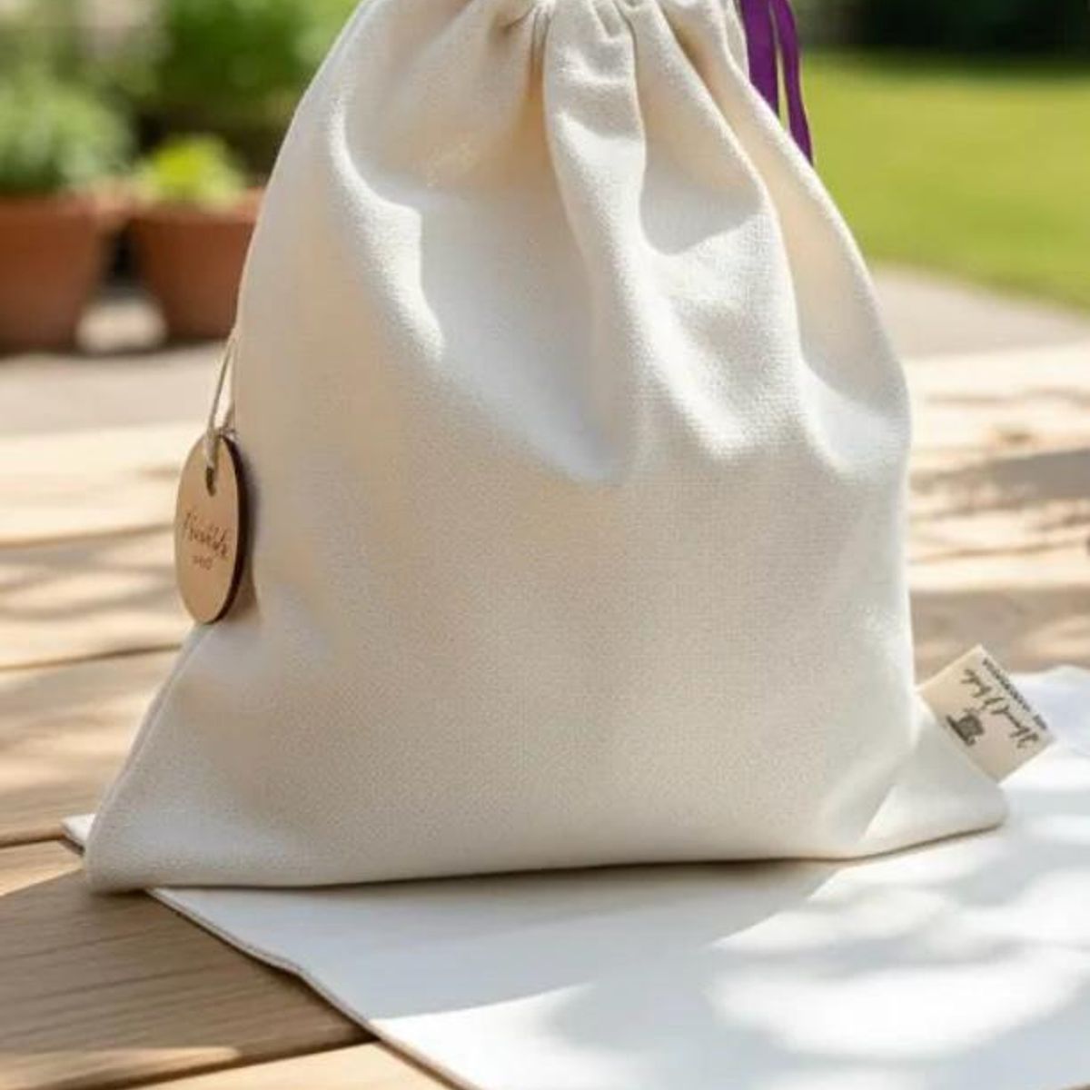 HAOKIDS - Bolsa de tela multiuso lona impermeable 40 x 30 cm confección nacional para objetos personales