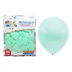 GENERICO - GLOBO 09 STANDARD PASTEL MENTA X50UNI