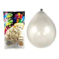 GENERICO - GLOBO 09 STANDARD PERLADO BLANCO X 25 UNI