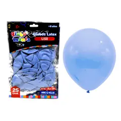 GENERICO - GLOBO 10 CELESTE X25UNI