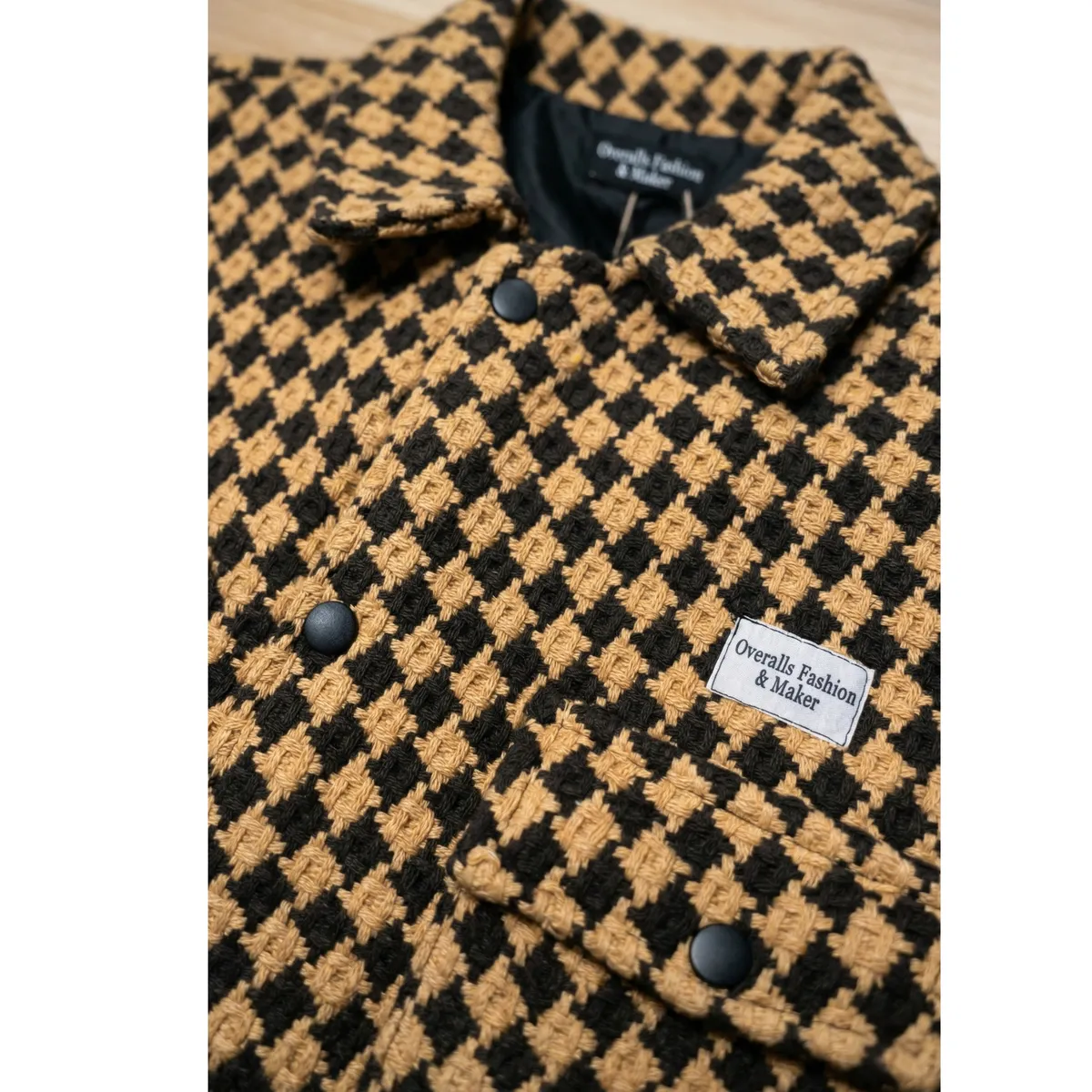 D'JOE - Chaqueta Mezcla Lana Cazadora Hombre