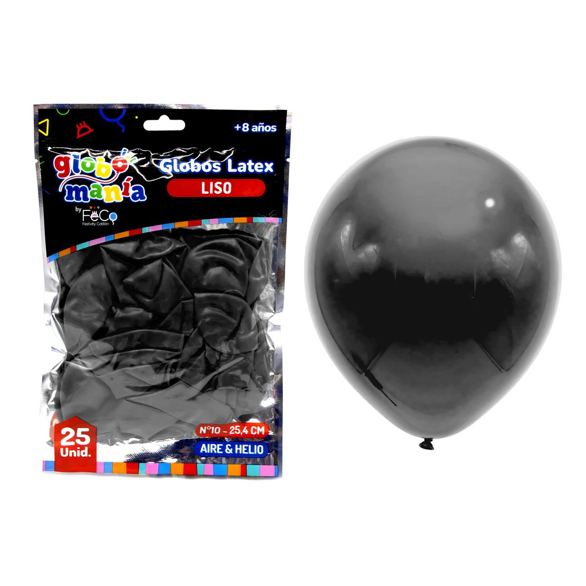 GENERICO - GLOBO 12 CHROME AZUL X25 UNID