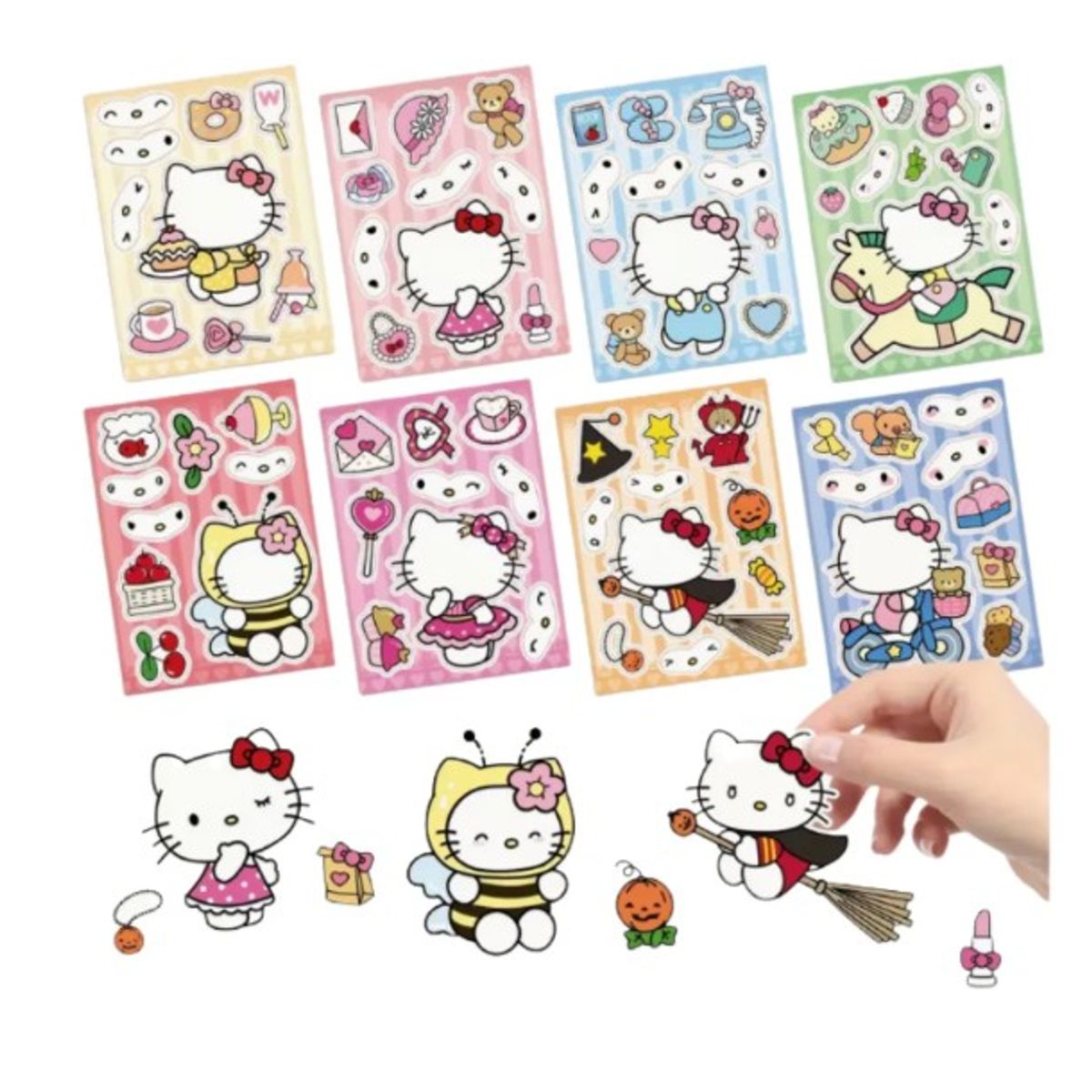 GENERICO - 8 Stickers ABEJA Pegatinas Armarbles Tierno