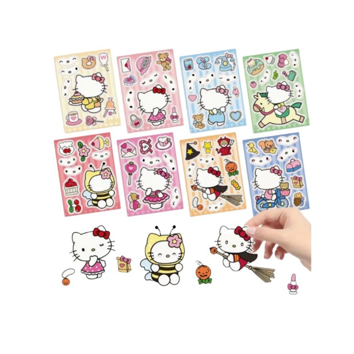 GENERICO - 8 Stickers ABEJA Pegatinas Armarbles Tierno